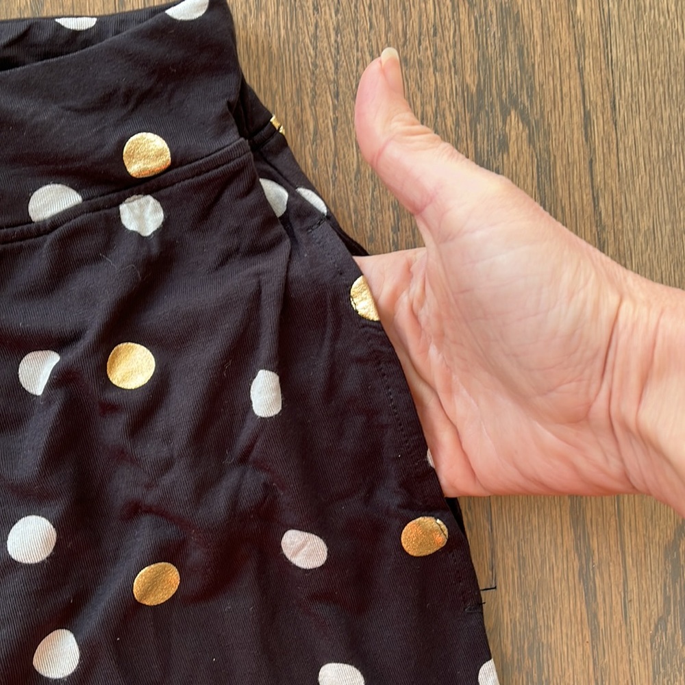 Soma Cool Nights Black and Gold Polka Dot Pjs - Picture 4 of 7